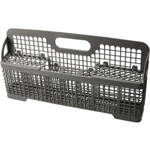 AMI PARTS 8531233 WP8562043 Universal Dishwasher Silverware Basket Replacement Fit for Whirlpool Kitchenaid Dishwasher Utensil Rack Basket, Replaces 8531233,8562043, WP8531233VP,  Silver Gray