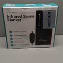 Infrared Sauna Blanket, Far Infrared Sauna for Home Detox Relaxation, Portable Sauna Infrared Blanket, 113-176, 30-60 Minutes Timer, 6 ft x 2.62 ft, 550W, Black