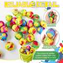 30 Pack 2" Reusable Water Splash Balls, Soft Water Absorbent Balls for Adults & Family, Pool Party Games, Beach Activities & Outdoor Summer Fun