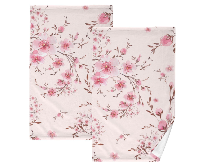 Spring Wildflower Tablecloth Rectangle Table 58" x 81 Inch,Washable Summer Floral Fabric Tablecloth