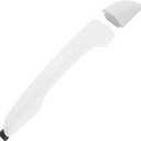 Exterior Outside Door Handle Front/Rear Right Side Compatible with Hyundai Elantra 2017 2018 2019 2020 Replaces# 82661-F0010 82662-F0020 Door Handle Cover White