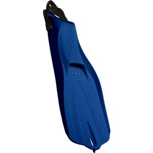 SCUBAPRO GO Travel Scuba Diving Fin for Snorkeling and Swimming, Open Heel Strap (Medium-Large, Blue)