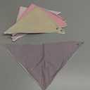 Muslin Baby Bibs,Soft Triangular Baby Bandana Drool Bibs for Baby Boy Girl,Solid Colors Bib for Drooling Teething (6 Pack-sweet Candy)