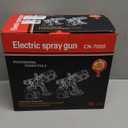 Paint Sprayer, Cosyjazz 1200W HVLP Spray Paint Gun with 5 Nozzles & 3 Spray Patterns, Adjustable Flow Control, 1400ml Container & Cleaning Tools, for House Painting, Fences, Cabinets, Walls etc