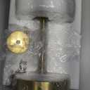 Oneach 9" Cordless Table Lamp, Gold Rechargeable Battery Operated Lamp, 3-Way Stepless Dimming Touch Lamps, Small Glass Bedside Nightstand Light for Bedroom Dining Table Living Room Shelf Decor