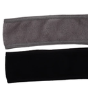FRCOLOR 2pcs Face Washing Hair Band Comfortable Stretchable Headwraps for Bathing Black Grey Hair Accessories for Women Girls (1 Count (Pack of 1), Assorted Colorx2pcs)