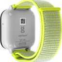 Hook Loop Gizmo Watch Nylon Strap with Quick Release Pins, 20mm Sport Watch Bands Compatible with Gizmo Watch 2/1 (Small-2 in Pack, Flash Light Yellow)