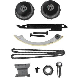 2.4 Ecotec Timing Chain Kit with 2VVT Exhuast Fits for 2011-2017 Equinox 2.4L, for 2012-2017 Regal 2.4L, for 2013-2014 Malibu 2.4L, for 2011-2017 Terrain 2.4L, for 2014 Impala 2.4L L4 9-4201SAVVT1