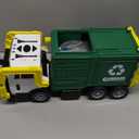 JOYIN Large Friction Powered Garbage Truck Toy Set, Includes Dumpster, Trash Bins, and Learning Cards for Kids, Boy Toys Birthday Gift for Boys Girls Kids Toddler Gift for Christmas (Green)