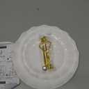 3 Tier Cupcake Stand, Plastic Tiered Serving Stand, Dessert Tower Tray for Tea Party, Baby Shower and Wedding (Wavy-Metal Rod)