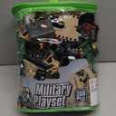 Blue Panda 300-Piece Military Toys Set - Plastic Army Men Action Figures & Toy Soldiers Playset with Tanks, Planes, Flags & Accessories for Boys Age 8+