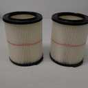 ATXKXE Replacement Filter Fit for Craftsman CMXZVBE38754 fit 5-20 Gallon shop vacuum (2 Pack)