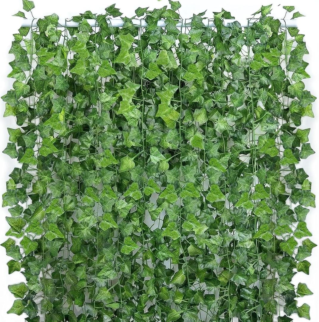 280 Feet 40 Pack Fake Greenery Hanging Garland, Artificial Ivy Leaf Plants, Vine Leaves, Flowers Foliage for Bedroom Garden Wall Decor