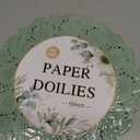 Kochorie 150 Pieces Lace Paper Doilies 12 Inches Round Sage Green Paper Doilies Disposable Decorative Placemats for Food Cakes Crafts Party Weddings Tableware Decoration