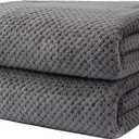 HOMEXCEL Bath Towels Pack of 2, (27 x 54 Inches) Microfiber Ultra Soft Highly Absorbent Bath Towel Set, Lightweight and Quick Drying Towels for Body, Sport, Yoga, SPA, Fitness, Grey