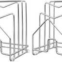 2 Pack Pot Lid Organizer Cutting Board Holder Inside Cabinet 304 Stainless Steel Pots and Pan Organizer Under Cabinet Pot Cover Cookie Sheet Bakeware Serving Tray Cooling Rack Stand Kitchen Countertop