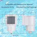 SP1091LX Above Ground Pool Skimmer, Thru-Wall Skimmer, Above Ground Pool Skimmer (with Accessories), Opening Width 6 Inches Compatible with Hayward Pool Skimmer Accessories Kit