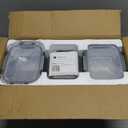 6Pack 22oz Glass Meal Prep Containers, Glass Food Storage Containers Sets with Snap Leak Proof Lids for Microwave, Oven, Freezer and Dishwasher Safe (Grey, 22oz)