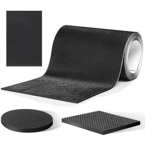 CHUNZEXI Non Slip Furniture Pads, Self Adhesive Rubber Pads with Anti Skid Stickers, Cuttable Rubber Sheet for Furniture and Appliances (4  40) (4x40 inch 1 Rectangular)
