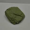 Covers For The Home Deluxe Elastic Edged Flannel Backed Vinyl Fitted Table Cover - Basketweave (Green) Pattern - Large Round Oblong Oval - Fits Tables up to 45" - 56" Diameter