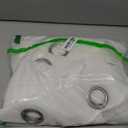 H.VERSAILTEX Natural Linen Semi Sheer Curtains for Living Room Extra Long Curtains Made of Rich Linen Soft Material, Nickel Grommet Window Panel Drapes (Set of 2, 52 by 108 Inch, Pure White)