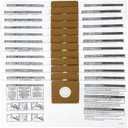 12 Pack 90668 Type B Filter Bags Compatible with Shop Vac 2-2.5 Gallon Dust Collection Filter Bag, All Around QAM70, Part# 90668/549712 9066800 9066833 L250 CMXZVBE38774