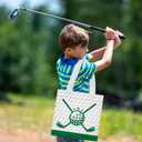 WPDISCZ 24pcs Golf Party Favor Bags Goodie Favor Bags Non-woven Bag with Handles for Golf Party Supplies Birthday Supplies (Green)