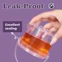 ASEVAT 6PACK, Plastic Storage Containers With Lids Kitchen, Food Storage Containers, Microwave Safe Bowls With Lids, Freezer Safe Containers, Slime, Soup (16 oz) (Clear)