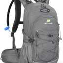 Hydration Backpack 3L Water Bladder, Hiking Water Backpack with Rain Cover, Insulation Hydration Daypack Rucksack for Cycling (gray)