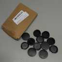 uxcell 12pcs Nylon Plastic Hole Plugs, 1-1/5"(30mm) Round Drill Screw Hole Plugs Covers Knockout Locking Plastic Plugs Insert End Caps for Kitchen Cabinet Furniture, Black