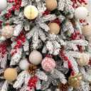 12PCS White Rustic Burlap Christmas Ornaments, 3.15" Handmade Jute Rope Balls, Farmhouse Christmas Tree Decorations, Boho Natural Hanging Ornaments for Holiday, Party & Home Dcor (White)