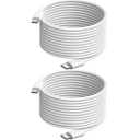 USB C Cable 20ft,USB C to USB C Cable 60W Fast Charging 2 Pack, Extra Long Type C Cord Compatible with MacBook/iPad/iPhone 17/16/15 Serie/Samsung Galaxy S24/Switch/Lenovo/Dell/HP/Any USB-C Device (Off White)