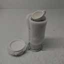 Sweese 2.5 Ounce Porcelain Stackable Espresso Cups with Saucers and Metal Stand Set of 4, White