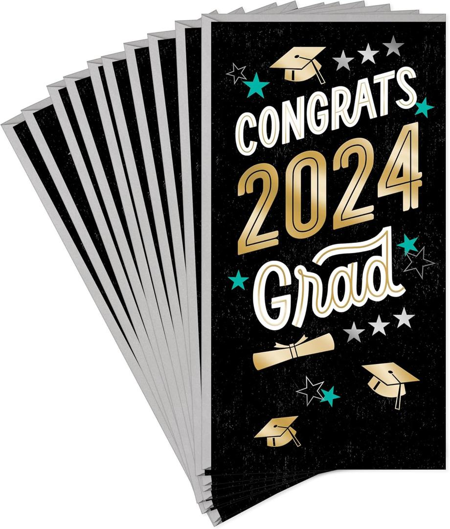 3 x Hallmark 2024 Graduation Money or Gift Card Holders (10 Cards with Envelopes)