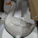 20" Large Porch Goose Statue Realistic Resin Sculpture Outdoor Garden Decor