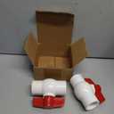 YSIL 1" PVC Ball Valve 2 Pack Shut-Off Threaded (NPT) with T-handle Easy to Rotate for Water Project,Rated at 150 PSI Schedule 40 x Female Thread