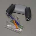 eXtremeRate New Hope Gray & Classic Gray Performance Rubberized Grip Custom Back Plate Bottom Shell Compatible with ps5 Controller, Replacement Back Shell Cover Compatible with ps5 Controller