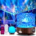 Luminorthe Cube Lamp with Bluetooth Speaker, 16 Color Northern Lights Projector Ocean Crystal Lamp with Remote Control, Night Light for Kids Bedroom, Gifts for Girls, Adults Christmas, Room Decor