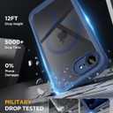 Miracase for iPhone 17e Case & iPhone 16e Case, Full-Body Phone with Built-in Glass Screen Protector, [Magnetic with MagSafe] Military Drop Proof 17 E/ 16 E Cover Bumper 6.1 inch, Blue