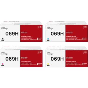 069H Toner Cartridges Set MF753Cdw Compatible with Canon 069H 069 Toner Cartridge Replacement for Canon imageCLASS MF753Cdw MF751Cdw LBP674Cdw LBP673Cdw LBP674Cx MF752Cdw MF756Cx Printer, 4 Pack