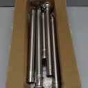 Silver Long Curtain Rod Tension Shower Curtain Rods 30 to 120 inch Adjustable Heavy Duty Rods for Bathroom Windows Outdoor Spliced Telescopic Design No Drill No Slip Stainless Steel