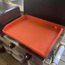 Upgraded Silicone Griddle Mat Cover for Blackstone 22 Inch, Perfect Fit for Omnivore Griddle Plate, Full-edge Heavy Duty Food Grade Silicone Traditional Grill Cover for Blackstone Accessories(Orange)