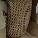 Bamboo Lamp Shade, 2-Pack Hand-Woven Bamboo Rattan Hanging Light Shade,D 9.05" Rattan Table Lamp Shade for Floor Lamp, Wall Sconces Light Cover Table Light,Pendant light