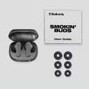 Skullcandy Smokin Buds Wireless Earbuds, Bluetooth Headphones, Noise Isolating Fit, Up to 20 Hours Battery, IPX4 Sweat and Water Resistant, Microphone for iPhone Android - Bone