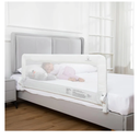 ComfyBumpy 1-Pack Bed Rail for Toddlers 55.5" L x 19.5" H | Toddler Bed Rails for Twin, Full, Queen & King Mattress Size | Swing Down Rail Guard | Mattress Side Rail for Kids | White