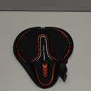 MSDADA New Large Gel Bike Seat Cover, Extra Soft Bike Seat Cushion for Men Women Comfort Wide, Fits Indoor/Outdoor/Exercise Bikes (11.22 inch x 10.03 inch) (Red)