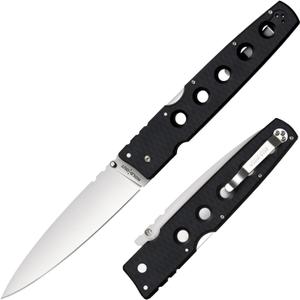 COLD STEEL Hold Out 6" S35VN Ultra-Sharp Blade 7.2" G-10 Handle Everyday Carry Pocket Folding Knife w/Tri-Ad Lock, Pocket Clip