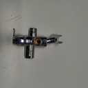 Shower Arm Diverter with Handshower Mount, G1/2 Brass Shower Diverter Valve Bathroom Universal Shower System Replacement for Handheld Shower and Fixed Shower Head(Polished Chrome)