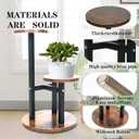 3-Tier Wooden Plant Stand - Small and Sturdy Shelf for Indoor and Outdoor Flower Pot Display, Perfect for Corners, Desks, and Tables