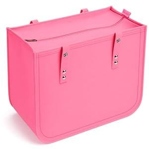 AIERSA Beach Bag Organizer with Lid for XL Bogg Bags, Accessory Insert Organizer for Bogg Bag Accessories, Organizer Pouches for Original Bogg - Pink